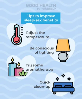 Tips to improve sleep-sex benefits