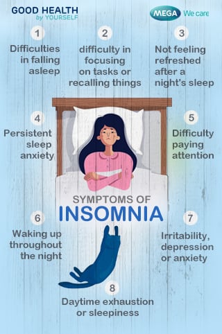 symptoms of insomnia