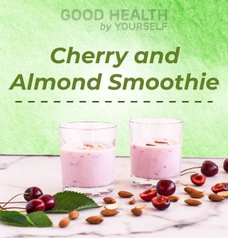 cherry and almond smoothie